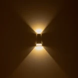 kelvo® FLUX KLV-101-0121 Μοντέρνο Φωτιστικό Τοίχου - Απλίκα LED 6W 750lm 30° AC 220-240V Αδιάβροχο IP65 Θερμό Λευκό 2700K - Lumileds COB Chip & TÜV SÜD Driver - Λευκό Ματ - Μ5 x Π8.5 x Υ17cm - 5 Χρόνια Εγγύηση