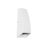kelvo® FLUX KLV-101-0121 Μοντέρνο Φωτιστικό Τοίχου - Απλίκα LED 6W 750lm 30° AC 220-240V Αδιάβροχο IP65 Θερμό Λευκό 2700K - Lumileds COB Chip & TÜV SÜD Driver - Λευκό Ματ - Μ5 x Π8.5 x Υ17cm - 5 Χρόνια Εγγύηση