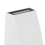 kelvo® FLUX KLV-101-0121 Μοντέρνο Φωτιστικό Τοίχου - Απλίκα LED 6W 750lm 30° AC 220-240V Αδιάβροχο IP65 Θερμό Λευκό 2700K - Lumileds COB Chip & TÜV SÜD Driver - Λευκό Ματ - Μ5 x Π8.5 x Υ17cm - 5 Χρόνια Εγγύηση