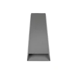 kelvo® FLUX KLV-101-0120 Μοντέρνο Φωτιστικό Τοίχου - Απλίκα LED 6W 750lm 30° AC 220-240V Αδιάβροχο IP65 Θερμό Λευκό 2700K - Lumileds COB Chip & TÜV SÜD Driver - Γκρι Ανθρακί Ματ - Μ5 x Π8.5 x Υ17cm - 5 Χρόνια Εγγύηση