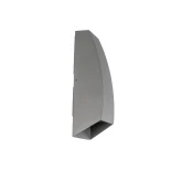 kelvo® FLUX KLV-101-0120 Μοντέρνο Φωτιστικό Τοίχου - Απλίκα LED 6W 750lm 30° AC 220-240V Αδιάβροχο IP65 Θερμό Λευκό 2700K - Lumileds COB Chip & TÜV SÜD Driver - Γκρι Ανθρακί Ματ - Μ5 x Π8.5 x Υ17cm - 5 Χρόνια Εγγύηση