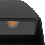kelvo® FLUX KLV-101-0119 Μοντέρνο Φωτιστικό Τοίχου - Απλίκα LED 6W 750lm 30° AC 220-240V Αδιάβροχο IP65 Θερμό Λευκό 2700K - Lumileds COB Chip & TÜV SÜD Driver - Μαύρο Ματ - Μ5 x Π8.5 x Υ17cm - 5 Χρόνια Εγγύηση