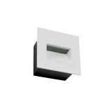 kelvo® STEPART KLV-101-0079 Μοντέρνο Χωνευτό Φωτιστικό Σκαλοπατιού - Διαδρόμου LED 3W 375lm 45° AC 220-240V Αδιάβροχο IP65 Θερμό Λευκό 2700K - Lumileds SMD Chip & TÜV SÜD Driver - Λευκό Ματ - Μ8.5 x Π5 x Υ8.5cm / Q6.72 x 6.72cm - 5 Χρόνια Εγγύηση