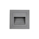 kelvo® STEPART KLV-101-0078 Μοντέρνο Χωνευτό Φωτιστικό Σκαλοπατιού - Διαδρόμου LED 3W 375lm 45° AC 220-240V Αδιάβροχο IP65 Θερμό Λευκό 2700K - Lumileds SMD Chip & TÜV SÜD Driver - Γκρι Ανθρακί Ματ - Μ8.5 x Π5 x Υ8.5cm / Q6.72 x 6.72cm - 5 Χρόνια Εγγύηση
