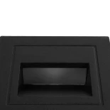 kelvo® STEPART KLV-101-0077 Μοντέρνο Χωνευτό Φωτιστικό Σκαλοπατιού - Διαδρόμου LED 3W 375lm 45° AC 220-240V Αδιάβροχο IP65 Θερμό Λευκό 2700K - Lumileds SMD Chip & TÜV SÜD Driver - Μαύρο Ματ - Μ8.5 x Π5 x Υ8.5cm / Q6.72 x 6.72cm - 5 Χρόνια Εγγύηση