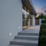 kelvo® STEPART KLV-101-0082 Μοντέρνο Χωνευτό Φωτιστικό Σκαλοπατιού - Διαδρόμου LED 3W 375lm 45° AC 220-240V Αδιάβροχο IP65 Θερμό Λευκό 2700K - Lumileds SMD Chip & TÜV SÜD Driver - Λευκό Ματ - Μ10.5 x Π4.5 x Υ6cm / Q9.12 x 4.49cm - 5 Χρόνια Εγγύηση