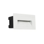 kelvo® STEPART KLV-101-0082 Μοντέρνο Χωνευτό Φωτιστικό Σκαλοπατιού - Διαδρόμου LED 3W 375lm 45° AC 220-240V Αδιάβροχο IP65 Θερμό Λευκό 2700K - Lumileds SMD Chip & TÜV SÜD Driver - Λευκό Ματ - Μ10.5 x Π4.5 x Υ6cm / Q9.12 x 4.49cm - 5 Χρόνια Εγγύηση