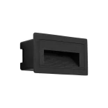 kelvo® STEPART KLV-101-0080 Μοντέρνο Χωνευτό Φωτιστικό Σκαλοπατιού - Διαδρόμου LED 3W 375lm 45° AC 220-240V Αδιάβροχο IP65 Θερμό Λευκό 2700K - Lumileds SMD Chip & TÜV SÜD Driver - Μαύρο Ματ - Μ10.5 x Π4.5 x Υ6cm / Q9.12 x 4.49cm - 5 Χρόνια Εγγύηση