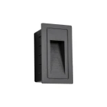 kelvo® STEPART KLV-101-0090 Μοντέρνο Χωνευτό Φωτιστικό Σκαλοπατιού - Διαδρόμου LED 3W 375lm 45° AC 220-240V Αδιάβροχο IP65 Θερμό Λευκό 2700K - Lumileds SMD Chip & TÜV SÜD Driver - Γκρι Ανθρακί Ματ - Μ6 x Π5.5 x Υ10cm / Q5 x 9.61cm - 5 Χρόνια Εγγύηση