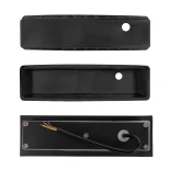 kelvo® STEPART KLV-101-0092 Μοντέρνο Χωνευτό Φωτιστικό Σκαλοπατιού - Διαδρόμου LED 7W 735lm 45° AC 220-240V Αδιάβροχο IP65 Θερμό Λευκό 2700K - Lumileds SMD Chip & TÜV SÜD Driver - Μαύρο Ματ - Μ6.5 x Π6.5 x Υ21cm / Q5.41 x 18.9cm - 5 Χρόνια Εγγύηση