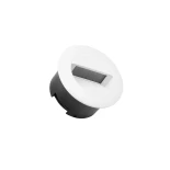 kelvo® STEPART KLV-101-0076 Μοντέρνο Χωνευτό Φωτιστικό Σκαλοπατιού - Διαδρόμου LED 3W 375lm 45° AC 220-240V Αδιάβροχο IP65 Θερμό Λευκό 2700K - Lumileds SMD Chip & TÜV SÜD Driver - Λευκό Ματ - Μ8.3 x Π4.5 x Υ8.3cm / Q6.55 x 6.55cm - 5 Χρόνια Εγγύηση