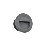 kelvo® STEPART KLV-101-0075 Μοντέρνο Χωνευτό Φωτιστικό Σκαλοπατιού - Διαδρόμου LED 3W 375lm 45° AC 220-240V Αδιάβροχο IP65 Θερμό Λευκό 2700K - Lumileds SMD Chip & TÜV SÜD Driver - Γκρι Ανθρακί Ματ - Μ8.3 x Π4.5 x Υ8.3cm  / Q6.55 x 6.55cm - 5 Χρόνια Εγγύησ