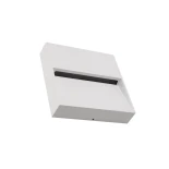 kelvo® STEPART KLV-101-0106 Μοντέρνο Φωτιστικό Σκαλοπατιού - Διαδρόμου LED 4W 500lm 45° AC 220-240V Αδιάβροχο IP65 Θερμό Λευκό 2700K - Lumileds SMD Chip & TÜV SÜD Driver - Λευκό Ματ - Μ15 x Π3.5 x Υ15cm - 5 Χρόνια Εγγύηση