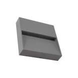 kelvo® STEPART KLV-101-0105 Μοντέρνο Φωτιστικό Σκαλοπατιού - Διαδρόμου LED 4W 500lm 45° AC 220-240V Αδιάβροχο IP65 Θερμό Λευκό 2700K - Lumileds SMD Chip & TÜV SÜD Driver - Γκρι Ανθρακί Ματ - Μ15 x Π3.5 x Υ15cm - 5 Χρόνια Εγγύηση