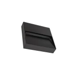 kelvo® STEPART KLV-101-0104 Μοντέρνο Φωτιστικό Σκαλοπατιού - Διαδρόμου LED 4W 500lm 45° AC 220-240V Αδιάβροχο IP65 Θερμό Λευκό 2700K - Lumileds SMD Chip & TÜV SÜD Driver - Μαύρο Ματ - Μ15 x Π3.5 x Υ15cm - 5 Χρόνια Εγγύηση