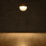 kelvo® STEPART KLV-101-0096 Μοντέρνο Φωτιστικό Σκαλοπατιού - Διαδρόμου LED 3W 375lm 45° AC 220-240V Αδιάβροχο IP65 Θερμό Λευκό 2700K - Lumileds SMD Chip & TÜV SÜD Driver - Γκρι Ανθρακί Ματ - Μ16 x Π8 x Υ16cm - 5 Χρόνια Εγγύηση