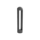 kelvo® GREMO KLV-101-0122 Μοντέρνο Φωτιστικό Κολωνάκι Κήπου LED 7W 735lm 45° AC 220-240V Αδιάβροχο IP65 Θερμό Λευκό 2700K - Lumileds SMD Chip & TÜV SÜD Driver - Γκρι Ανθρακί Ματ - Μ10.8 x Π10.8 x Υ50cm - 5 Χρόνια Εγγύηση
