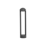 kelvo® GREMO KLV-101-0122 Μοντέρνο Φωτιστικό Κολωνάκι Κήπου LED 7W 735lm 45° AC 220-240V Αδιάβροχο IP65 Θερμό Λευκό 2700K - Lumileds SMD Chip & TÜV SÜD Driver - Γκρι Ανθρακί Ματ - Μ10.8 x Π10.8 x Υ50cm - 5 Χρόνια Εγγύηση