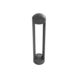kelvo® GREMO KLV-101-0122 Μοντέρνο Φωτιστικό Κολωνάκι Κήπου LED 7W 735lm 45° AC 220-240V Αδιάβροχο IP65 Θερμό Λευκό 2700K - Lumileds SMD Chip & TÜV SÜD Driver - Γκρι Ανθρακί Ματ - Μ10.8 x Π10.8 x Υ50cm - 5 Χρόνια Εγγύηση