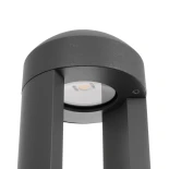kelvo® GREMO KLV-101-0122 Μοντέρνο Φωτιστικό Κολωνάκι Κήπου LED 7W 735lm 45° AC 220-240V Αδιάβροχο IP65 Θερμό Λευκό 2700K - Lumileds SMD Chip & TÜV SÜD Driver - Γκρι Ανθρακί Ματ - Μ10.8 x Π10.8 x Υ50cm - 5 Χρόνια Εγγύηση