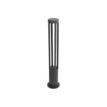 kelvo® GREMO KLV-101-0123 Μοντέρνο Φωτιστικό Κολωνάκι Κήπου LED 7W 735lm 45° AC 220-240V Αδιάβροχο IP65 Θερμό Λευκό 2700K - Lumileds SMD Chip & TÜV SÜD Driver - Γκρι Ανθρακί Ματ - Μ15.5 x Π15.5 x Υ80cm - 5 Χρόνια Εγγύηση