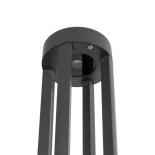 kelvo® GREMO KLV-101-0123 Μοντέρνο Φωτιστικό Κολωνάκι Κήπου LED 7W 735lm 45° AC 220-240V Αδιάβροχο IP65 Θερμό Λευκό 2700K - Lumileds SMD Chip & TÜV SÜD Driver - Γκρι Ανθρακί Ματ - Μ15.5 x Π15.5 x Υ80cm - 5 Χρόνια Εγγύηση