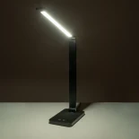 GLOBOSTAR® TEBLA 60481 Μοντέρνο Επιτραπέζιο Φωτιστικό Γραφείου LED 5W 500lm 120° AC 220-240V IP20 Ρυθμιζόμενο Λευκό CCT με Αφή 2700K/4500K/6000K Dimmable - Bridgelux SMD Chip - Μαύρο - Μ11 x Π33 x Υ36cm - 2 Χρόνια Εγγύηση