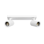 kelvo® SPOTA KLV-101-0137 Μοντέρνο Κινούμενο Φωτιστικό Σποτ Οροφής με Ντουί 2 x GU10 90° AC 220-240V IP20 - Λευκό Ματ - Μ30 x Π6 x Υ14.5cm