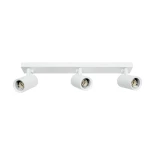 kelvo® SPOTA KLV-101-0139 Μοντέρνο Κινούμενο Φωτιστικό Σποτ Οροφής με Ντουί 3 x GU10 90° AC 220-240V IP20 - Λευκό Ματ - Μ48 x Π6.2 x Υ14cm