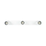 kelvo® SPOTA KLV-101-0139 Μοντέρνο Κινούμενο Φωτιστικό Σποτ Οροφής με Ντουί 3 x GU10 90° AC 220-240V IP20 - Λευκό Ματ - Μ48 x Π6.2 x Υ14cm