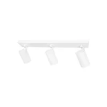 kelvo® SPOTA KLV-101-0139 Μοντέρνο Κινούμενο Φωτιστικό Σποτ Οροφής με Ντουί 3 x GU10 90° AC 220-240V IP20 - Λευκό Ματ - Μ48 x Π6.2 x Υ14cm