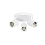 kelvo® SPOTA KLV-101-0145 Μοντέρνο Κινούμενο Φωτιστικό Σποτ Οροφής με Ντουί 3 x GU10 90° AC 220-240V IP20 - Λευκό Ματ - Μ19 x Π19 x Υ14cm