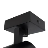 kelvo® SPOTA KLV-101-0134 Μοντέρνο Κινούμενο Φωτιστικό Σποτ Οροφής με Ντουί 1 x GU10 90° AC 220-240V IP20 - Μαύρο Ματ - Μ7 x Π6 x Υ14cm