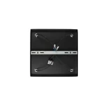 kelvo® SPOTA KLV-101-0146 Μοντέρνο Κινούμενο Φωτιστικό Σποτ Οροφής με Ντουί 4 x GU10 90° AC 220-240V IP20 - Μαύρο Ματ - Μ26 x Π26 x Υ14cm