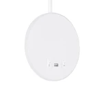 GLOBOSTAR® GOOSE 61693 Μοντέρνο Φωτιστικό Τοίχου - Απλίκα Ξενοδοχείου Reading Light με Φορτιστή USB 3A LED 6W 600lm 36° & 360° AC 220-240V IP20 Θερμό Λευκό 2700K - Bridgelux COB Chip & TÜV SÜD Driver - Λευκό Ματ - Μ15.5 x Π22.5 x Υ30cm - 3 Χρόνια Εγγύηση