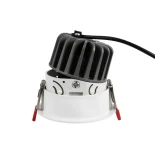 kelvo® ASYMMETRICAL KLV-101-0131 Χωνευτό Downlight Σποτ LED 7W 840lm 15°x30° AC 220-240V IP20 Θερμό Λευκό 2700K - Bridgelux COB Chip & TÜV SÜD Driver - Λευκό Ματ - Μ8.3 x Π8.3 x Υ8.2cm / Q7.3cm - 5 Χρόνια Εγγύηση