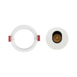 kelvo® ASYMMETRICAL KLV-101-0131 Χωνευτό Downlight Σποτ LED 7W 840lm 15°x30° AC 220-240V IP20 Θερμό Λευκό 2700K - Bridgelux COB Chip & TÜV SÜD Driver - Λευκό Ματ - Μ8.3 x Π8.3 x Υ8.2cm / Q7.3cm - 5 Χρόνια Εγγύηση