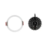 kelvo® ASYMMETRICAL KLV-101-0131 Χωνευτό Downlight Σποτ LED 7W 840lm 15°x30° AC 220-240V IP20 Θερμό Λευκό 2700K - Bridgelux COB Chip & TÜV SÜD Driver - Λευκό Ματ - Μ8.3 x Π8.3 x Υ8.2cm / Q7.3cm - 5 Χρόνια Εγγύηση