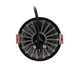 kelvo® ASYMMETRICAL KLV-101-0132 Χωνευτό Downlight Σποτ LED 7W 875lm 15°x30° AC 220-240V IP20 Φυσικό Λευκό 4500K - Bridgelux COB Chip & TÜV SÜD Driver - Μαύρο Ματ - Μ8.3 x Π8.3 x Υ8.2cm / Q7.3cm - 5 Χρόνια Εγγύηση