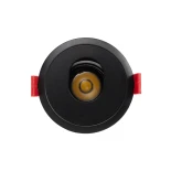 kelvo® ASYMMETRICAL KLV-101-0130 Χωνευτό Downlight Σποτ LED 7W 840lm 15°x30° AC 220-240V IP20 Θερμό Λευκό 2700K - Bridgelux COB Chip & TÜV SÜD Driver - Μαύρο Ματ - Μ8.3 x Π8.3 x Υ8.2cm / Q7.3cm - 5 Χρόνια Εγγύηση