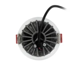 kelvo® PINADO KLV-101-0127 Χωνευτό Downlight Σποτ LED 7W 840lm 15° AC 220-240V IP20 Θερμό Λευκό 2700K - Bridgelux COB Chip & TÜV SÜD Driver - Λευκό Ματ - Μ8.3 x Π8.3 x Υ8.2cm / Q7.3cm - 5 Χρόνια Εγγύηση
