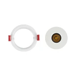 kelvo® PINADO KLV-101-0127 Χωνευτό Downlight Σποτ LED 7W 840lm 15° AC 220-240V IP20 Θερμό Λευκό 2700K - Bridgelux COB Chip & TÜV SÜD Driver - Λευκό Ματ - Μ8.3 x Π8.3 x Υ8.2cm / Q7.3cm - 5 Χρόνια Εγγύηση