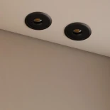 kelvo® PINADO KLV-101-0128 Χωνευτό Downlight Σποτ LED 7W 875lm 15° AC 220-240V IP20 Φυσικό Λευκό 4500K - Bridgelux COB Chip & TÜV SÜD Driver - Μαύρο Ματ - Μ8.3 x Π8.3 x Υ8.2cm / Q7.3cm - 5 Χρόνια Εγγύηση