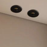 kelvo® PINADO KLV-101-0126 Χωνευτό Downlight Σποτ LED 7W 840lm 15° AC 220-240V IP20 Θερμό Λευκό 2700K - Bridgelux COB Chip & TÜV SÜD Driver - Μαύρο Ματ - Μ8.3 x Π8.3 x Υ8.2cm / Q7.3cm - 5 Χρόνια Εγγύηση