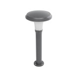 GLOBOSTAR® WHISPER 90548 Φωτιστικό Κολωνάκι Κήπου με Ντουί 1 x E27 AC 220-240V Αδιάβροχο IP65 - Γκρι Ανθρακί - Μ27 x Π27 x Υ79cm