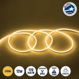 GLOBOSTAR® NEOVALE 70562 Ταινία Neon Flex LED 12W/m 840lm/m 120° DC 24V Αδιάβροχο IP65 120 x SMD2835 Chip/m Θερμό Λευκό 2700K Dimmable - Μ100 x Π0.8 x Υ1.6cm - 3 Χρόνια Εγγύηση