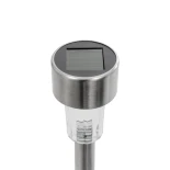 GLOBOSTAR® SOLARDECOR 71520 Διακοσμητικό Φωτιστικό με Βάση Κήπου / Καρφωτό LED 1W 50lm 180° DC 5V με Φωτοβολταϊκό Panel 5V 0.1W & Επαναφορτιζόμενη Μπαταρία Li-ion 3.2V 600mAh Αδιάβροχο IP65 Ψυχρό Λευκό 6000K - Μ4.7 x Π4.7 x Υ19.5cm - 2 Χρόνια Εγγύηση