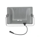 GLOBOSTAR® LUMOVOX 73067 Προβολέας LED 100W 5000lm 120° DC 5V με Φωτοβολταϊκό Panel 5V 8W & Επαναφορτιζόμενη Μπαταρία Li-ion 3.2V 5000mAh Αδιάβροχο IP65 Ψυχρό Λευκό 6000K - 120 x SMD2835 Sanan Chip - Γκρι Ανθρακί - Μ24.5 x Π0 x Υ15.8cm - 2 Χρόνια Εγγύηση