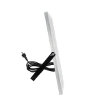 GLOBOSTAR® LUMOVOX 73067 Προβολέας LED 100W 5000lm 120° DC 5V με Φωτοβολταϊκό Panel 5V 8W & Επαναφορτιζόμενη Μπαταρία Li-ion 3.2V 5000mAh Αδιάβροχο IP65 Ψυχρό Λευκό 6000K - 120 x SMD2835 Sanan Chip - Γκρι Ανθρακί - Μ24.5 x Π0 x Υ15.8cm - 2 Χρόνια Εγγύηση