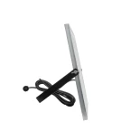 GLOBOSTAR® LUMOVOX 73068 Προβολέας LED 200W 10000lm 120° DC 5V με Φωτοβολταϊκό Panel 5V 12W & Επαναφορτιζόμενη Μπαταρία Li-ion 3.2V 10000mAh Αδιάβροχο IP65 Ψυχρό Λευκό 6000K - 180 x SMD2835 Sanan Chip - Γκρι Ανθρακί - Μ29 x Π0 x Υ19cm - 2 Χρόνια Εγγύηση